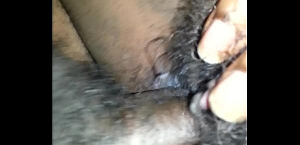  Wet Hairy Ebony Pussy Busted Down By Bbc